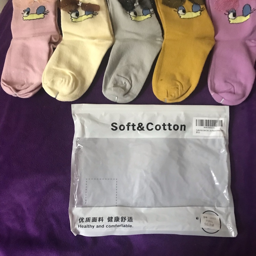 Girl toddler socks beautiful and unique